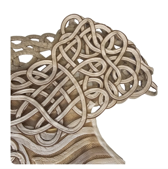 Vintage • OBSTINEE by IKA • 80s • Crochet Ribbon Fitted Blouse - Picture 3 of 9